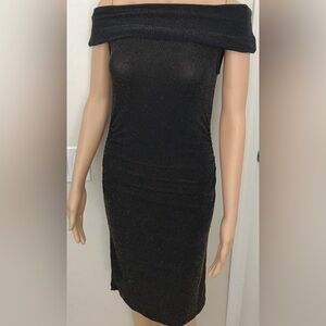 Sofia by Sofia Vergara Black Ruched One Shoulder Bodycon Dress